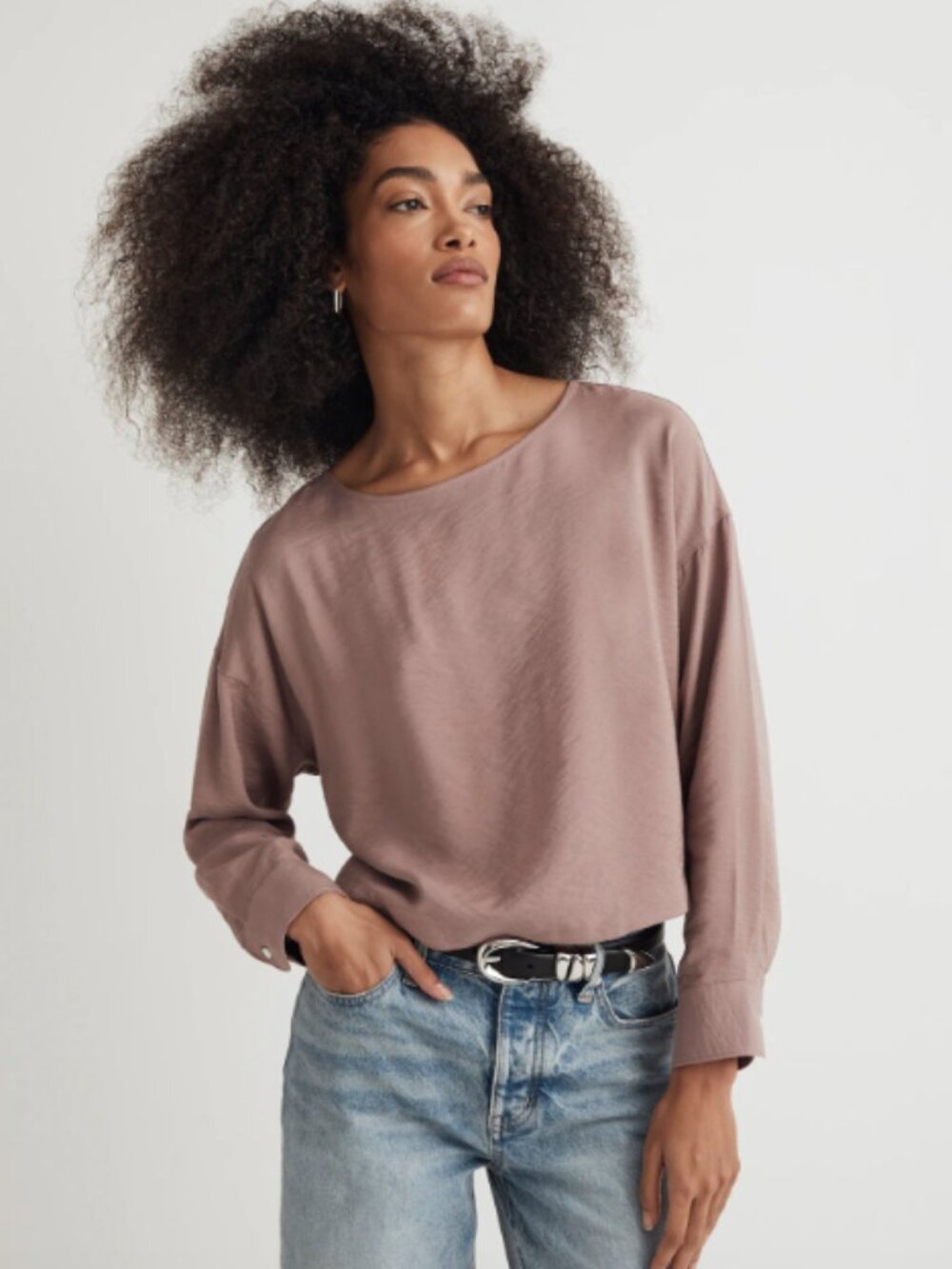 Madewell Pink Relaxed Tulip Back Top Size M NWoT
